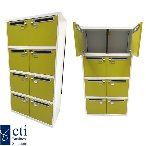 Eight Person Locker With Letter Slot-Grade A