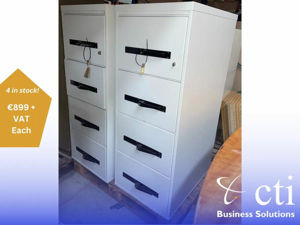 4 Drawer Fireproof Filing Cabinet - Ex-Corporate