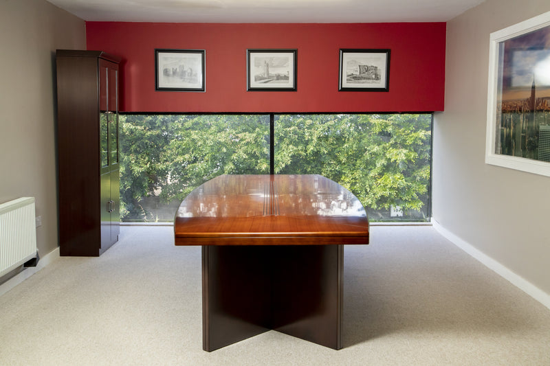 3.5m Shelbourne Walnut Veneer Boardroom Table