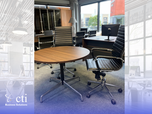 Ex Corporate Black Leather Boardroom Chair