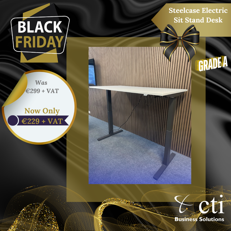 Steelcase Electric Height Adjustable Desks ~ Grade A (Ex-Corporate)