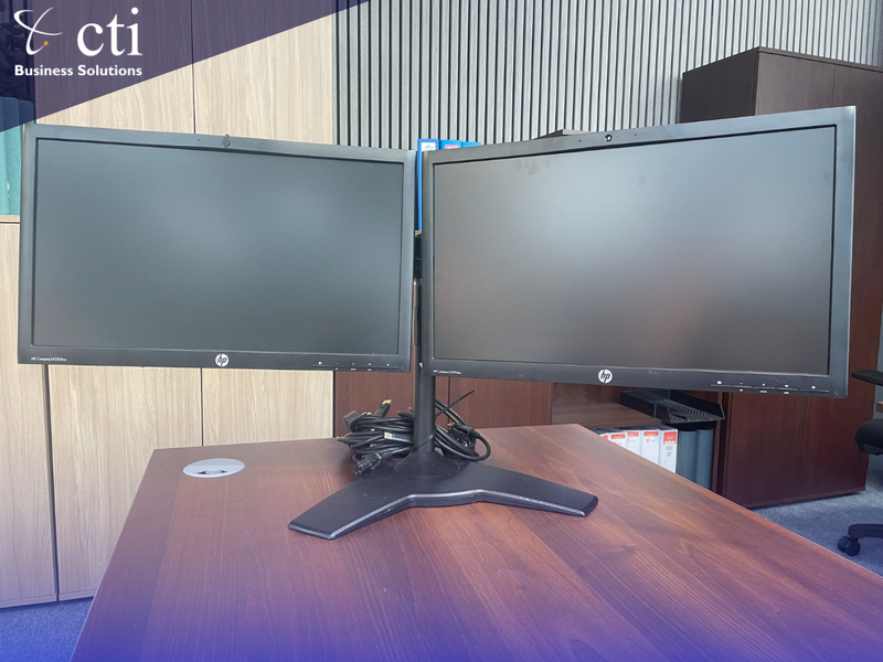Dual Monitor Screens (2) & Monitor Arms Bundle (Mega Sale)