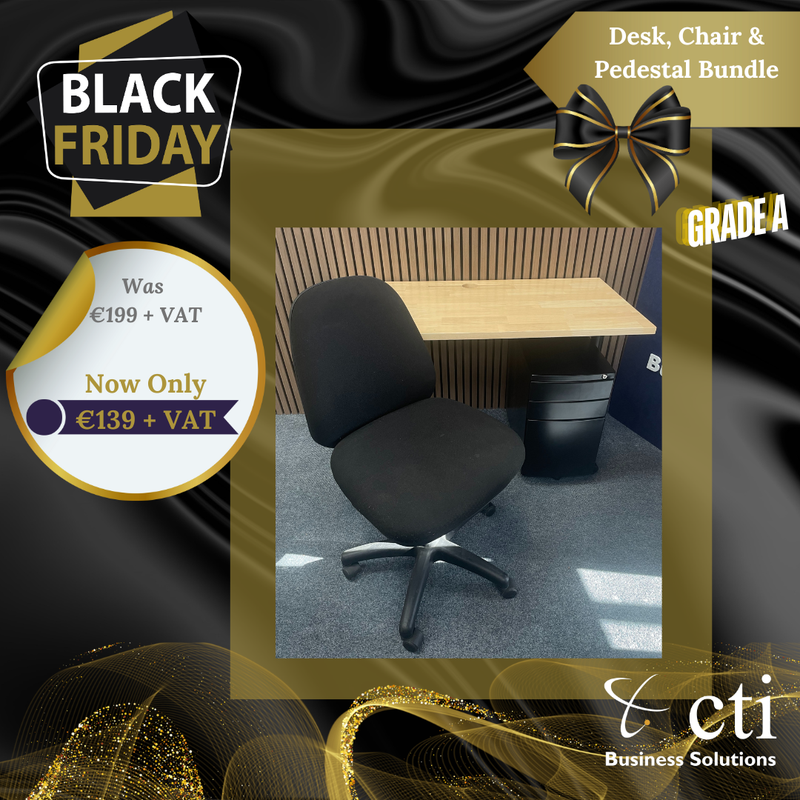SALE! BUNDLE DEAL! Office Desk & Office Chair ~ Grade A (Ex-Corporate)