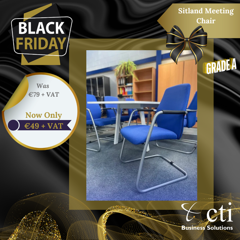 Sitland Meeting Chair - Blue - Grade A