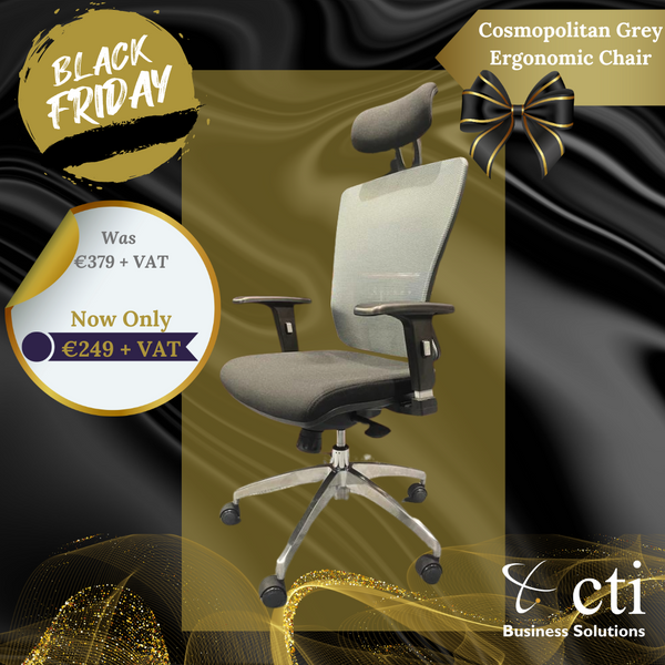 Grey Cosmopolitan Executive Meshback Office Chair