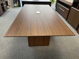 Parnell Walnut Boardroom Table & Borgata Boardroom Chair Bundles