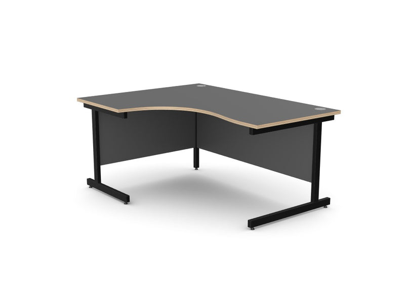 Ashford Metal Leg Crescent Desk - Custom Design Ref: JYEE3J