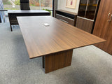 Parnell Walnut Boardroom Table & Aria Boardroom Chair Bundles