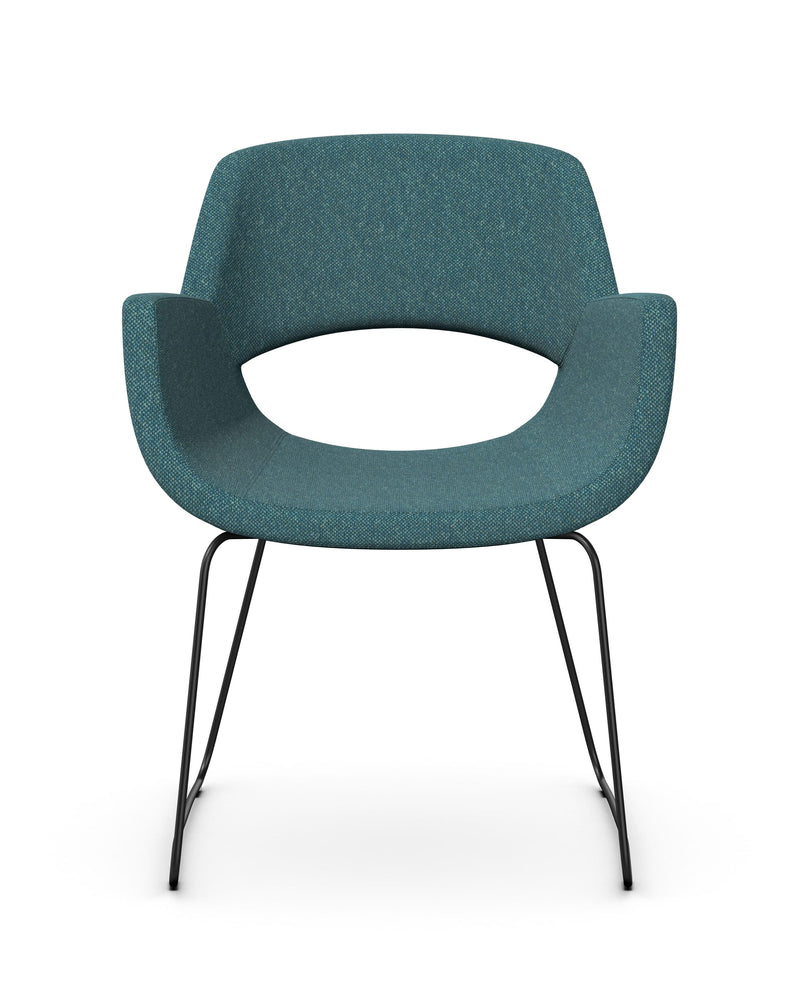 FIELDER - Chair, Skid Metal Base