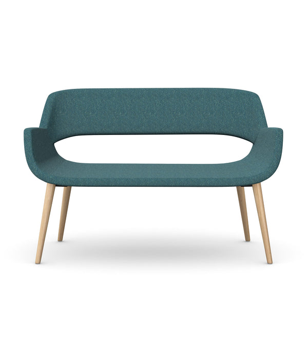 FIELDER - Two Seat Sofa, 4 Wooden Legs