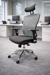Grey Cosmopolitan Executive Meshback Office Chair