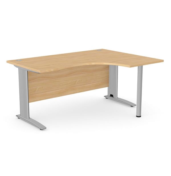 Komo Crescent Desk With Pole Leg