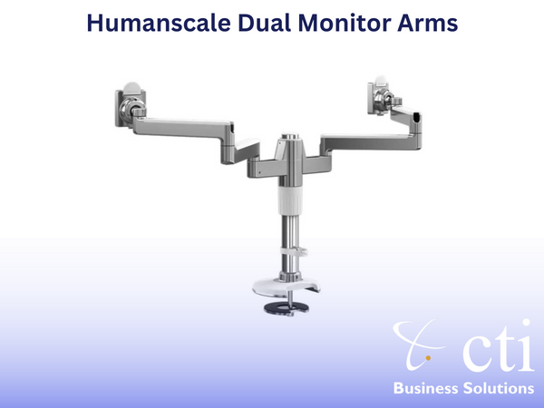 Humanscale Dual Monitor Arms- Grade A