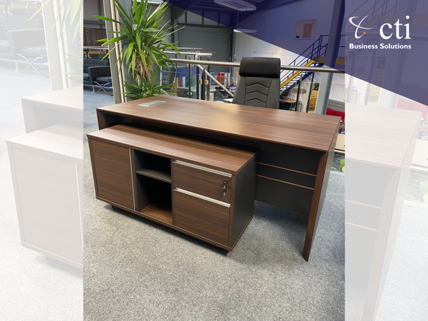 Parnell Executive Desk, Bally Executive Chair & Side Unit