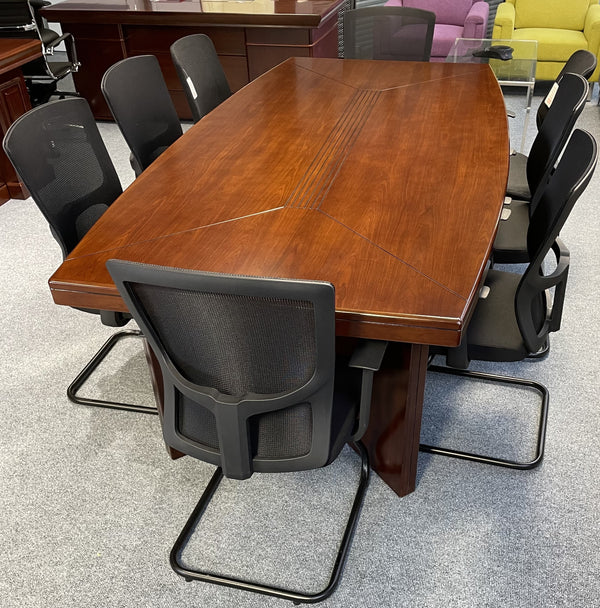 2.4m Shelbourne Walnut Veneer Boardroom Table