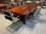 3.2m Shelbourne Walnut Veneer Boardroom Table