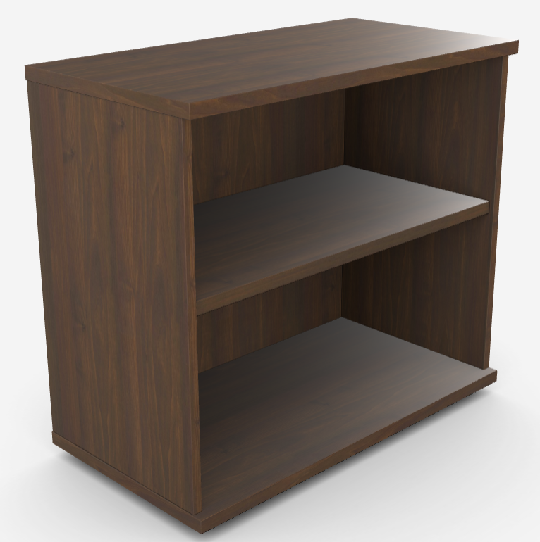 Small Walnut Storage Unit (Open) – CTI Business Solutions
