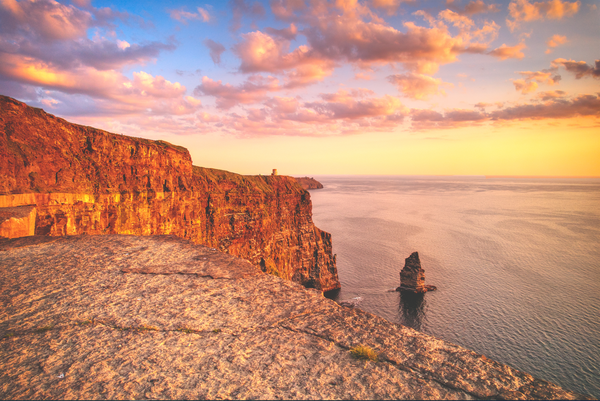 Sun Setting on the Cliffs Of Moher