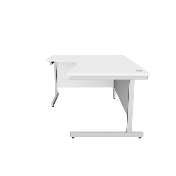 Ashford White Radial Office Desk 1600 x 1200