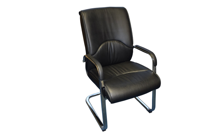 Black Leather Rio Boardroom Chair