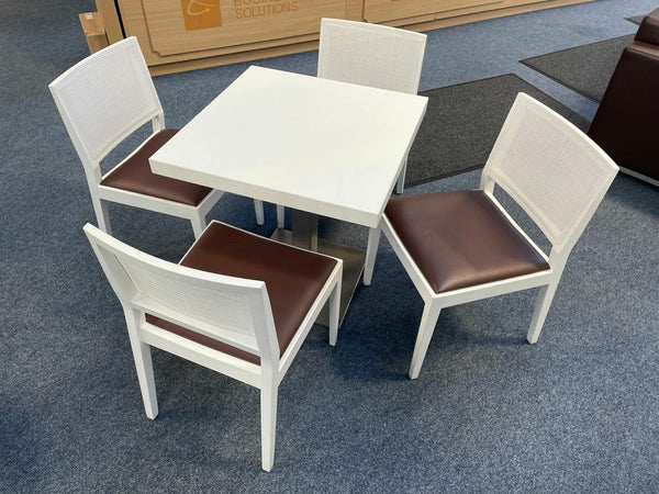 Canteen Table & 4 Andreu World Chairs Set
